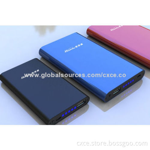 Portable Power Bank, 4,400mAh Li-polymer, Small Size, Metal Cover, PB26